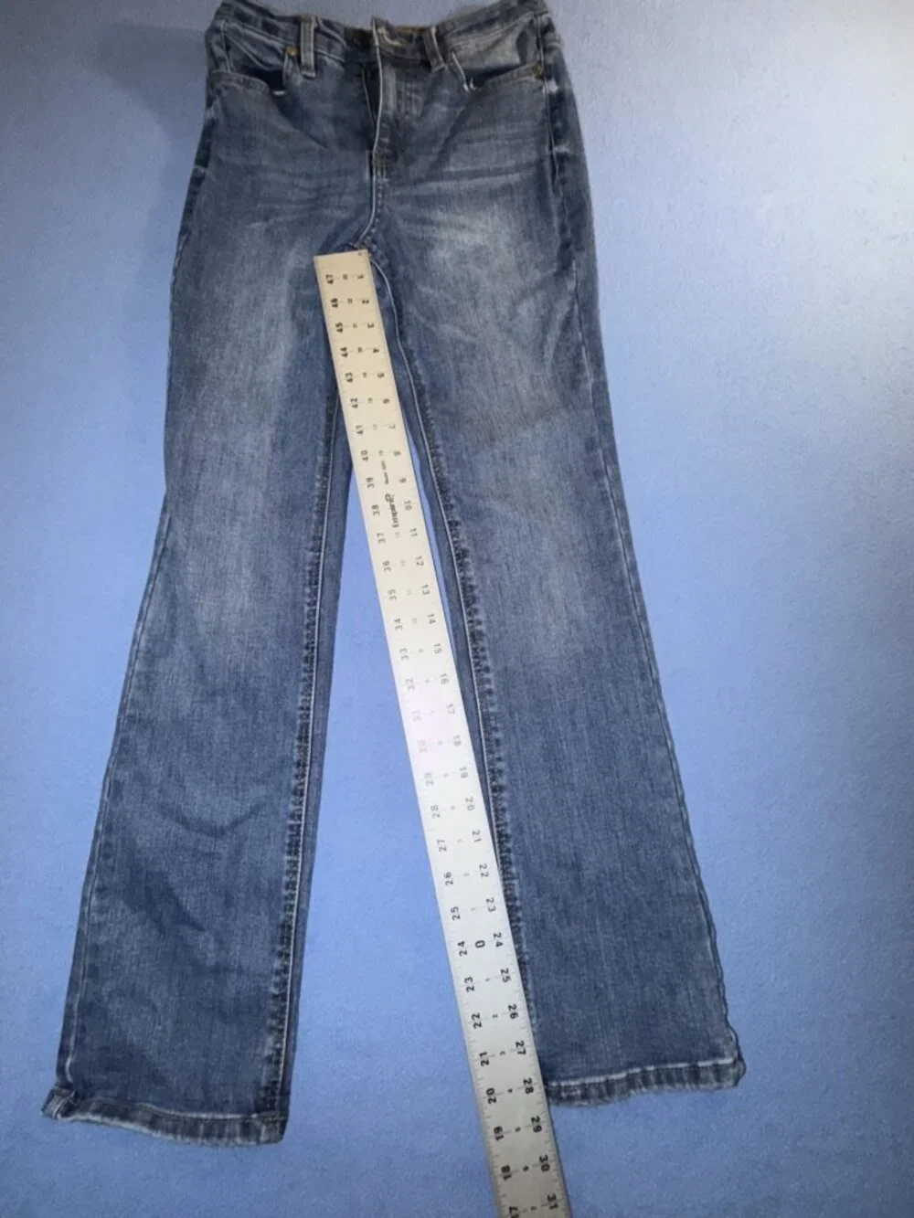 Oat New York Blue Wash Women's Straight Leg Jeans Size 0/25